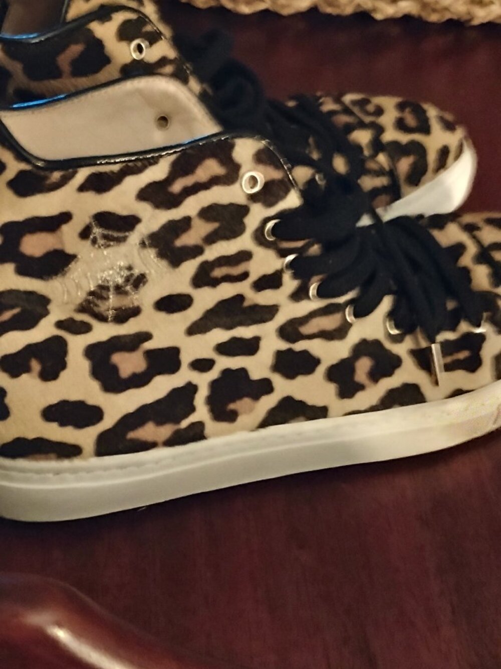 Charlotte Olympia High Top Calf Athletic Shoes